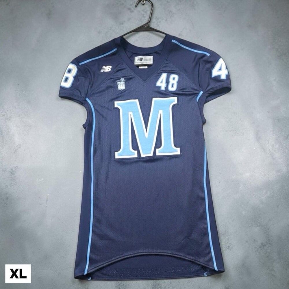 Maine Black Bears Football Jersey Mens XL Blue Official New Balance NCAA  #48